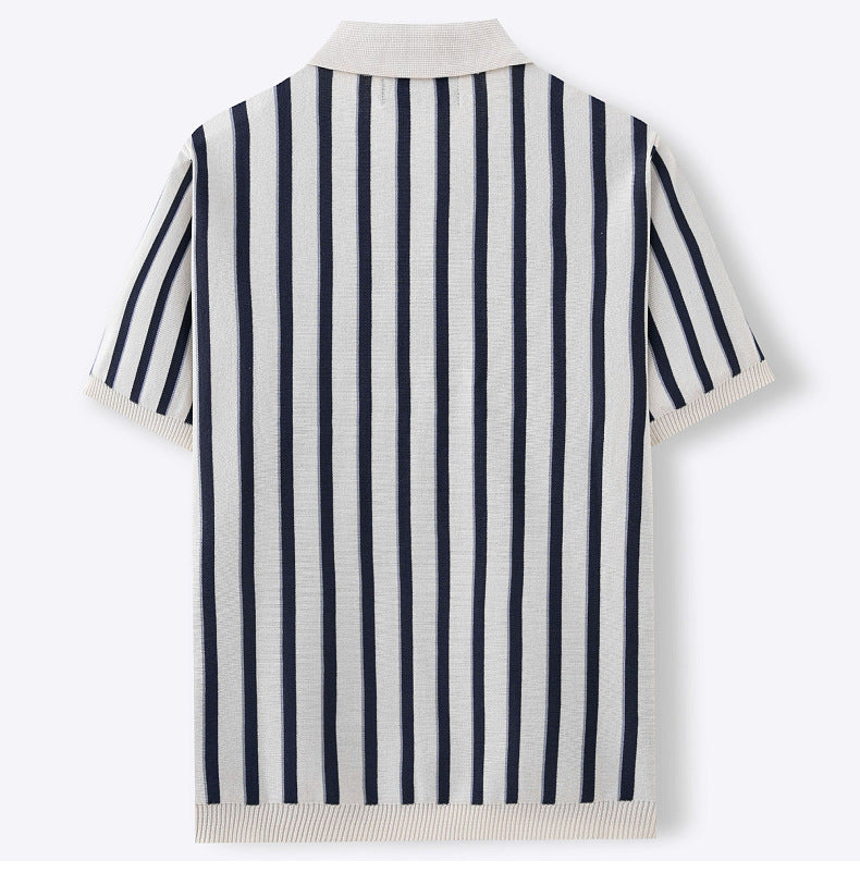 Mivanity Urban Casual Stripe Knit Top