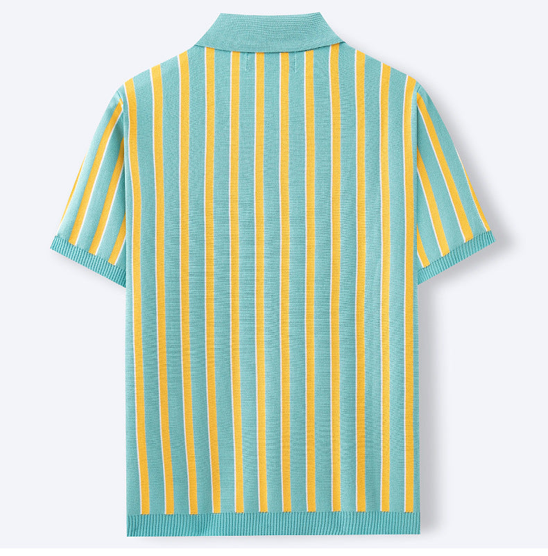 Mivanity Urban Casual Stripe Knit Top