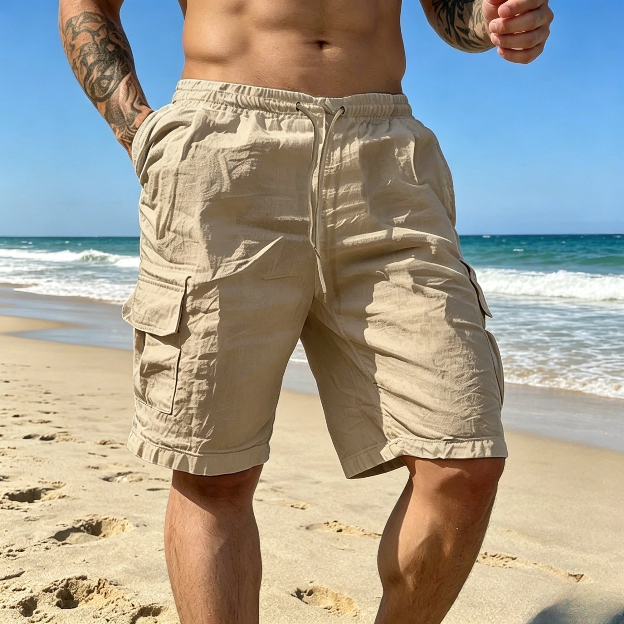 Mivanity Versatile Cargo Cotton Shorts