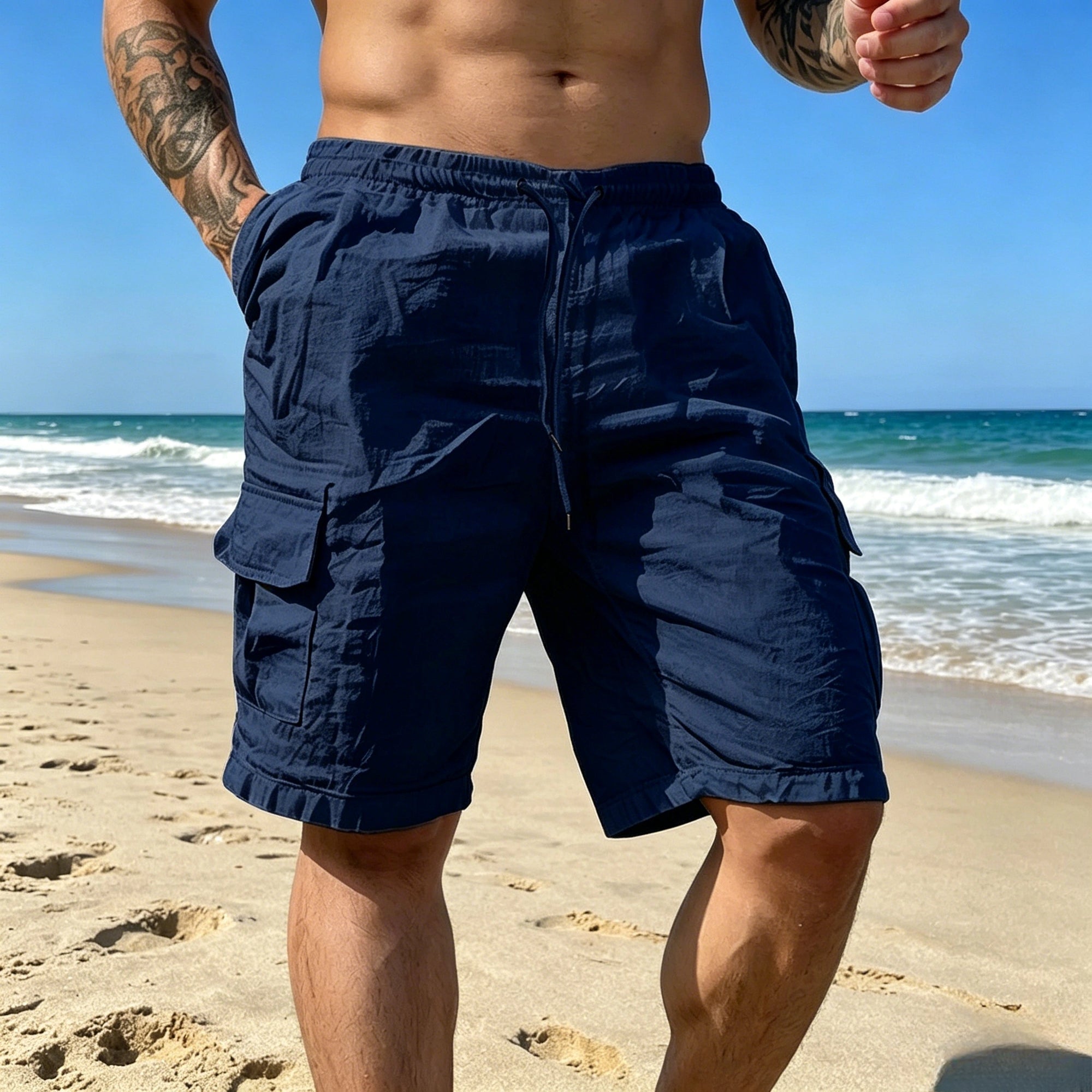 Mivanity Versatile Cargo Cotton Shorts