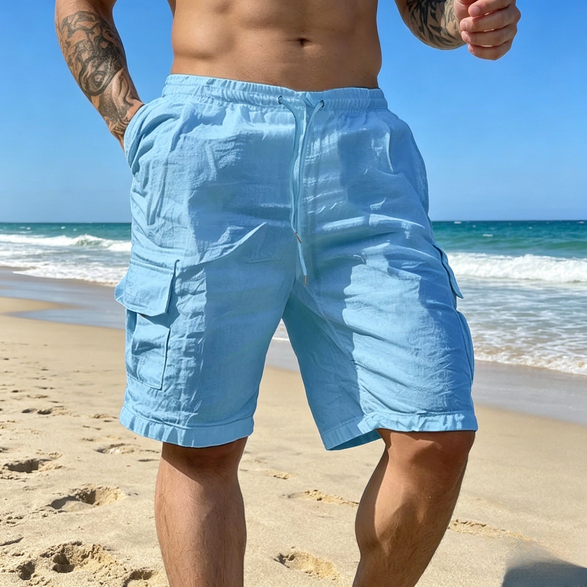 Mivanity Versatile Cargo Cotton Shorts