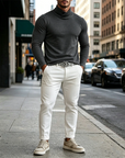 Mivanity Versatile Soft Cross Turtleneck Under shirts
