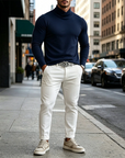 Mivanity Versatile Soft Cross Turtleneck Under shirts
