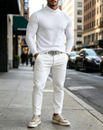 Mivanity Versatile Soft Cross Turtleneck Under shirts