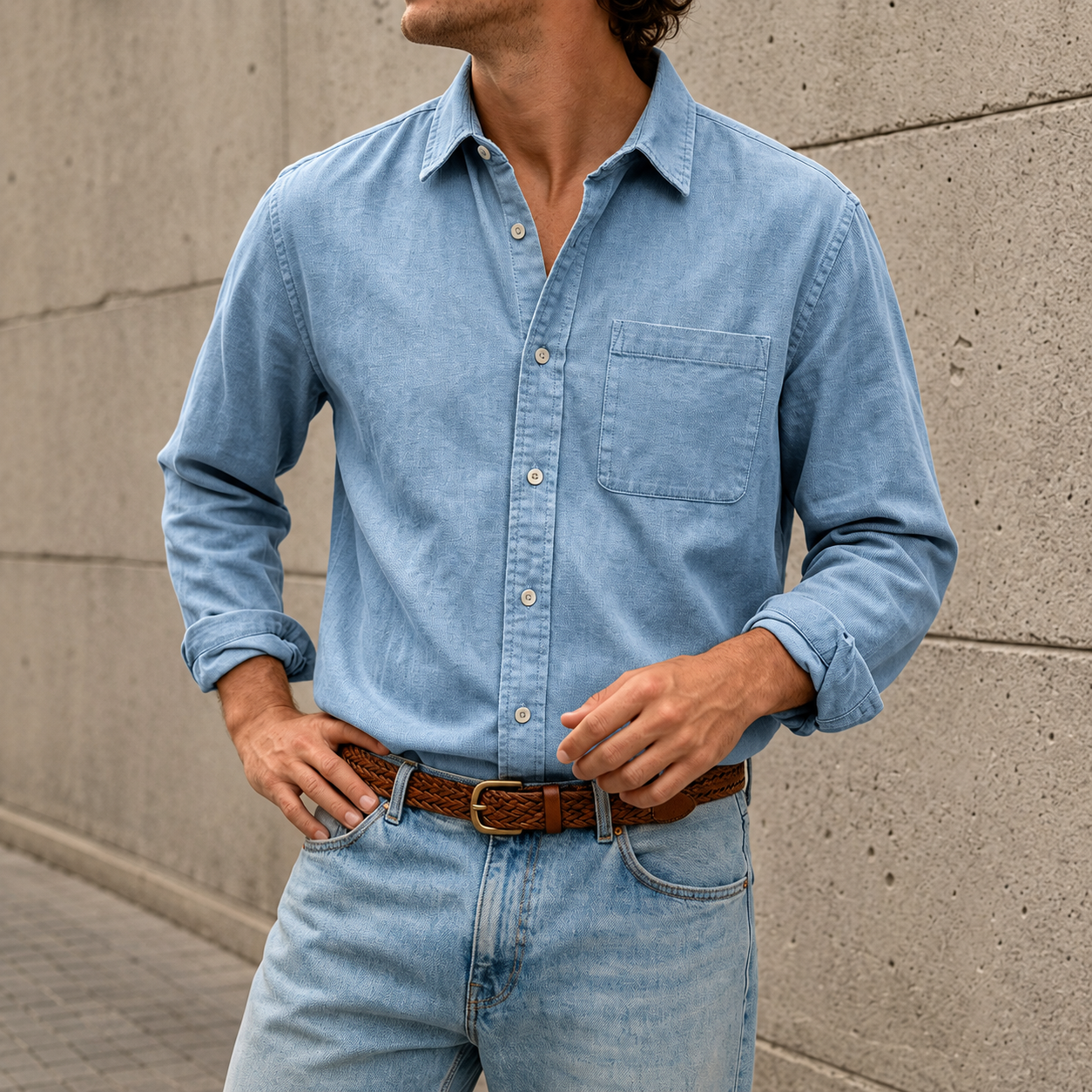Mivanity Men's Classic Fit Comfort Shirt
