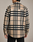 Mivanity Men's Fall Classic Flannel Striped Jackets