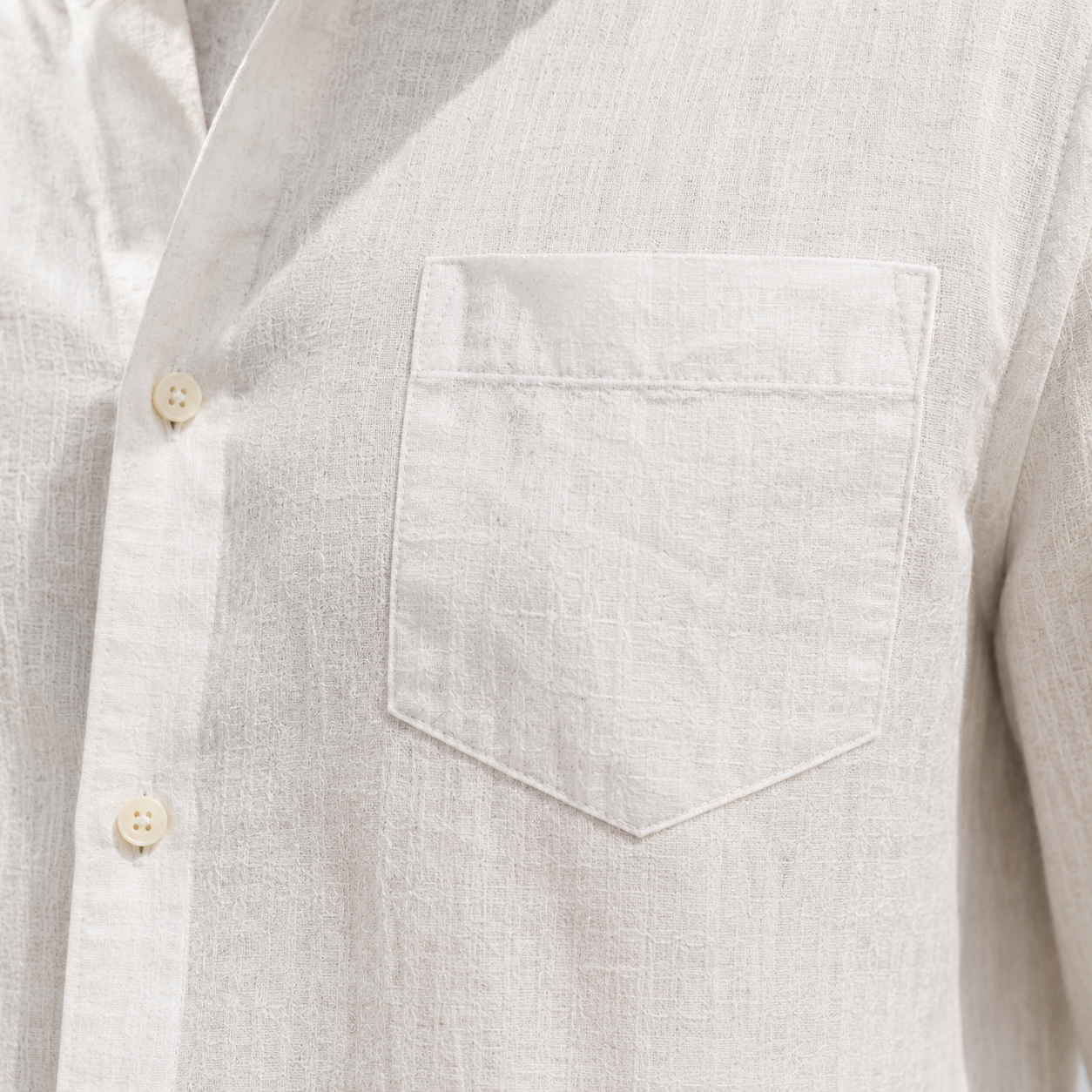Mivanity Men’s Lightweight Textured Cotton Linen Long Sleeve Shirt