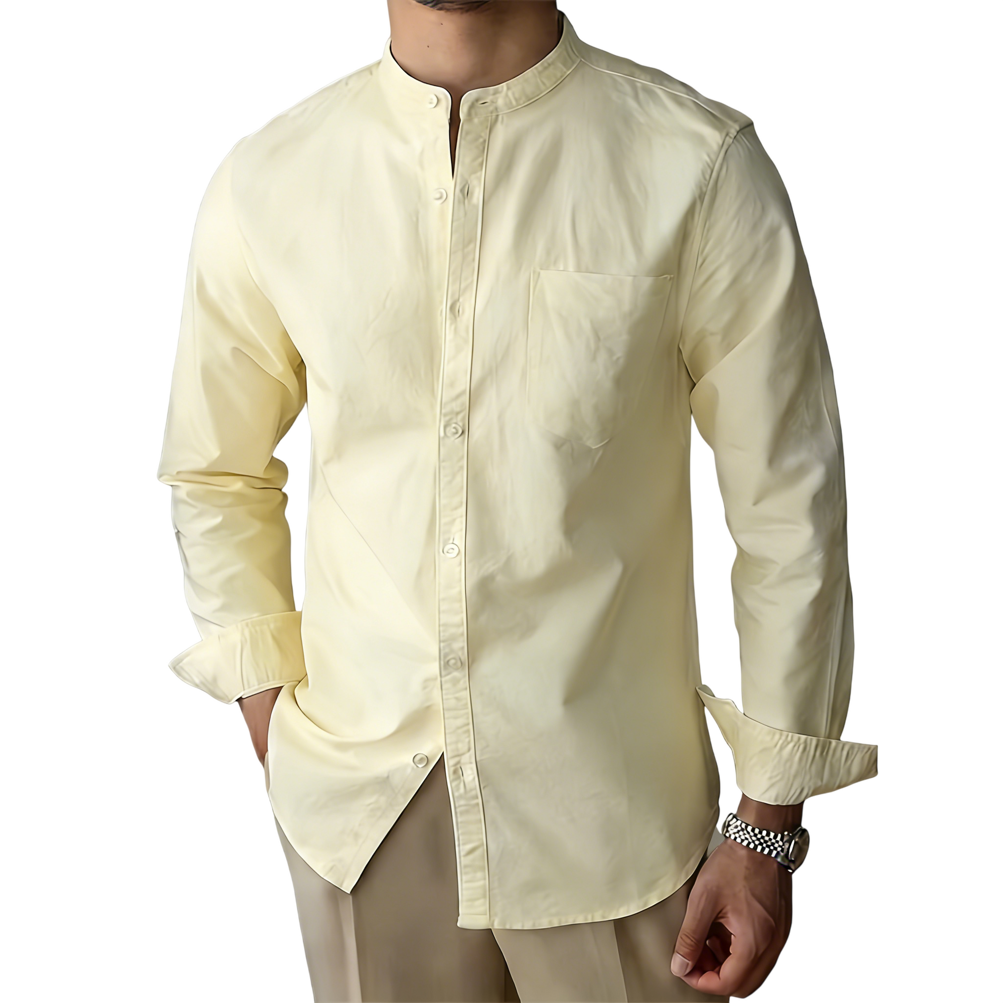 Men’s Mandarin Collar Shirt