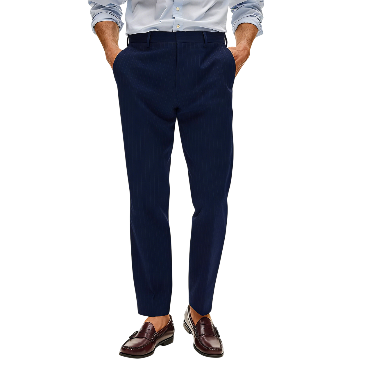 Men’s Slim Fit Seersucker Pants  Lightweight Cotton Summer Essential