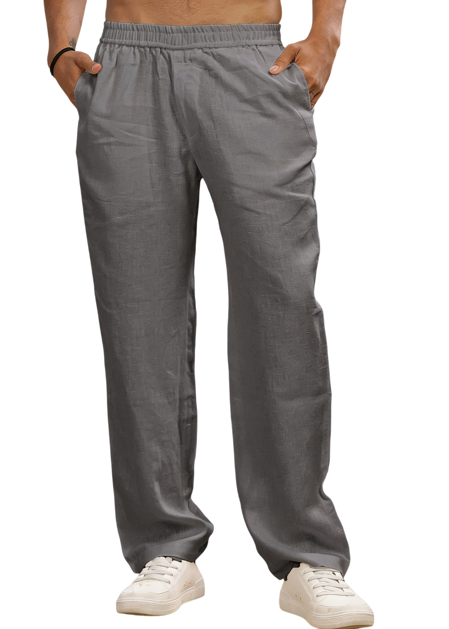 Men's Casual Simple Linen Trousers