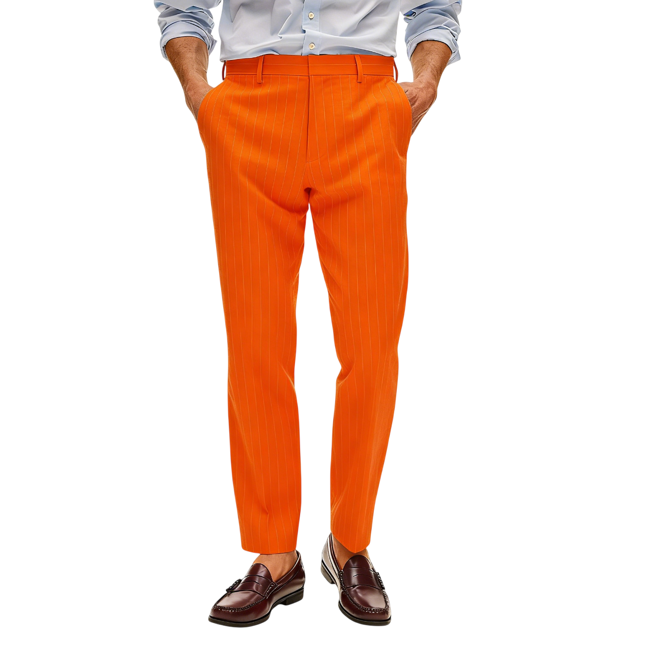 Men’s Slim Fit Seersucker Pants  Lightweight Cotton Summer Essential