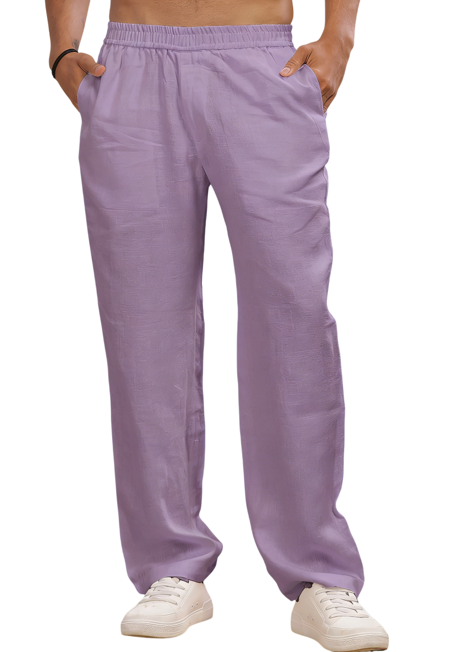 Men's Casual Simple Linen Trousers