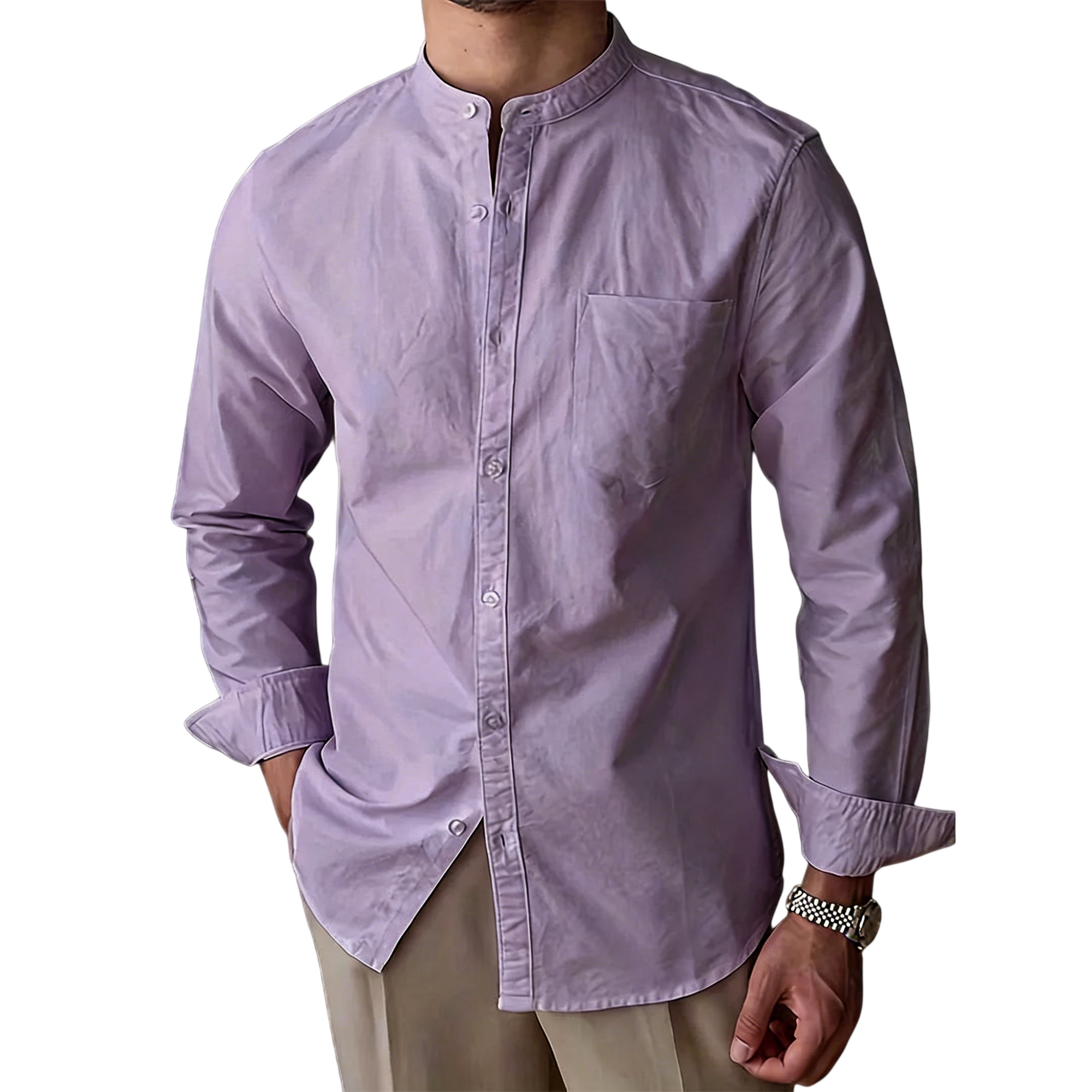 Men’s Mandarin Collar Shirt