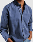 Gentleman's Casual Cotton Basic Shirt