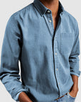 Gentleman's Casual Cotton Basic Shirt