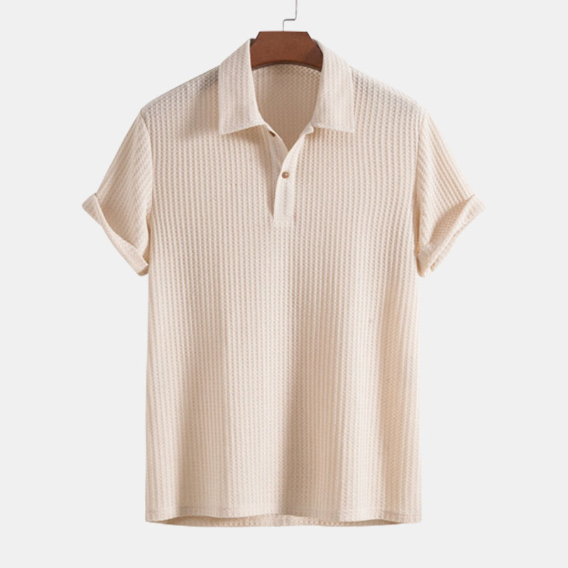Summer men's Polo shirt Short sleeved minimalist shirt